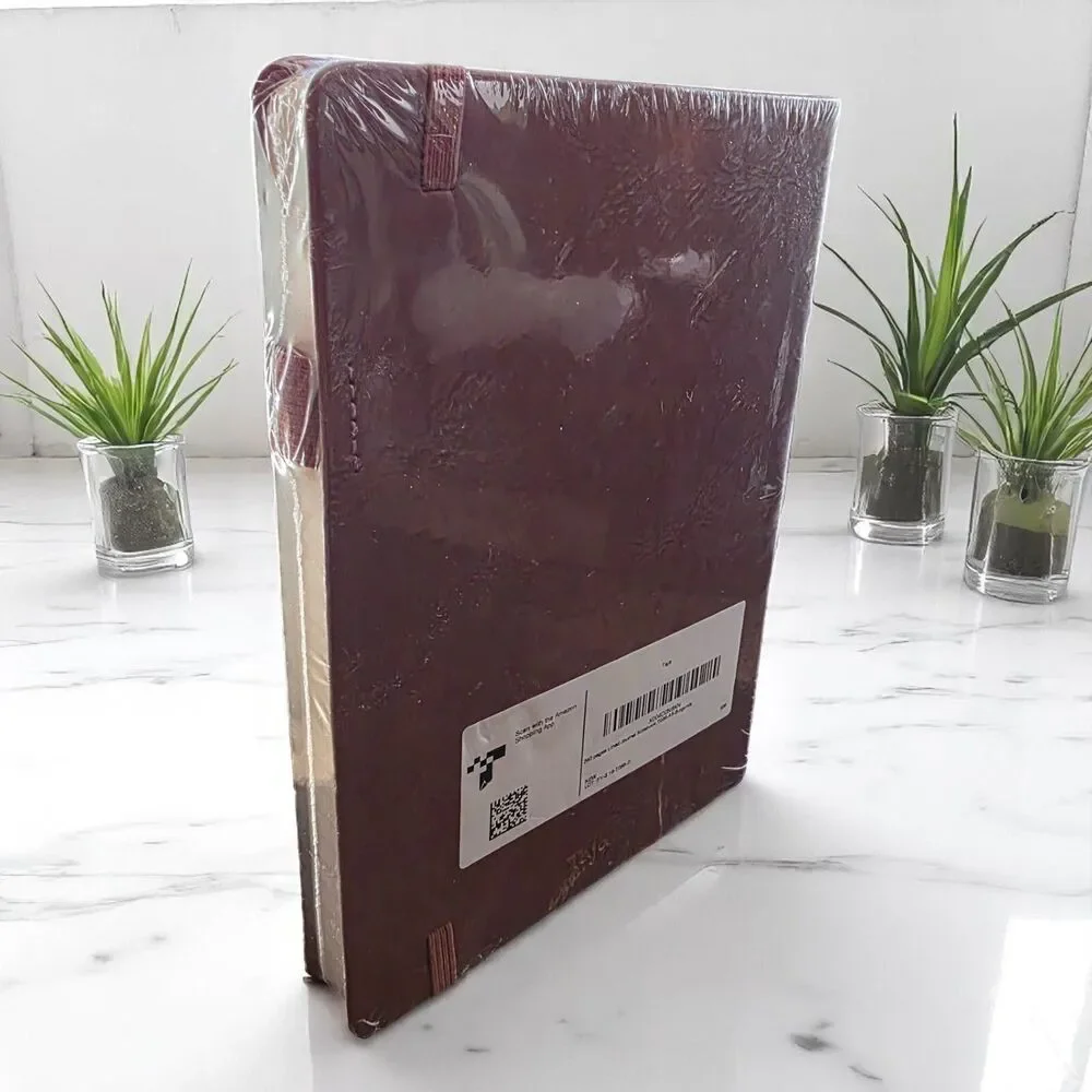 Lined Journal Notebook 240 Pages Burgundy 8 1/4 x 5 1/2 Notes Diary Hardcover